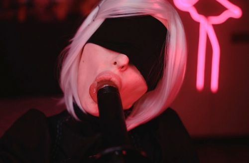 MyKinkyDope - BBC Nier Automata cosplay BBC blowjob (2018/FullHD)